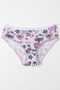 10-Pack Girls' Underwear Set - Mixed Patterned Cotton Lycra Underwear + 6 Special Production Colorful Rubber Buckle Gifts - 4