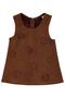 Floral 6-18 Months Dress with Shirt - Brown - 5