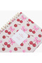 Cherry Print Notebook with Spiral Binding - 3