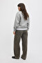 Women's Gray Sweat 12260608g - 2