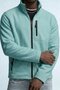 Men's Zippered Stand Collar Loose Fleece Jacket - 2