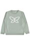 Butterfly Patterned Sweater for 6-9 Years Old - Green