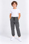 Boys' Cotton Jogger Sweatpants with Elastic Cuffs and Lace-Up Pockets