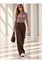 Fishing Collar Ruched Lycra Trendy Bluz - 3