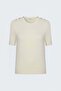 Short Sleeve Knitwear with Buttons on the Shoulders - Ecru - 2