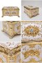 Gold-Looking Rose Embellished Decorative Jewelry Box Small Size - 4