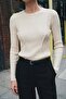 Knitted Striped Knitwear - Ecru - 3