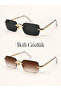 Ares Set of 2 56 Ekartman Men's Unisex Uv400 Protected Square Rectangular Metal Sunglasses
