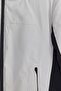 Men's Relax Fit Classic Cut Adjustable Hooded Zippered Color Block Pocketed Ecru Puffer Jacket - 3
