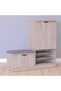 Alegra Shoe Cabinet | 23 Pairs Of Shoes| Modern Design Furniture | Wooden Shoe Organizer For Entryway, Hallway, Living Room | L120 X W40 X H120 Cm |Made In Malaysia Shoe Rack - Natural Oak - 5