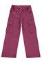 Civil Girls' Cargo Pocket Pants |   Gabardine |   School Nursery and Daily Use - Lila