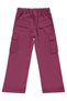 Civil Girls' Cargo Pocket Pants |   Gabardine |   School Nursery and Daily Use - Lila - 2