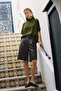 Bat Sleeve Blouse - Green