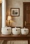 Set of 3 Conical Jute Organizer Baskets with Lids (Interlocking - 10 Color Options) - 3