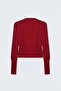 Buttoned Cardigan - Red - 6
