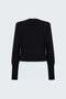 Buttoned Cardigan - Black - 5