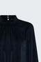 Long sleeve blouse - navy blue - 3