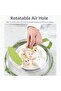 2-in-1 Microwave Steamer & Splash Protector Cover, Clear Microwave Splatter Lid with Handle - 4