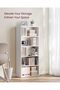 VASAGLE Bookshelf, 5-Tier Open Bookcase with Adjustable Storage Shelves, Floor Standing Unit, White - 4