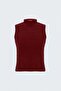 Zero Sleeve Bearded Knitwear Blouse - Red - 2