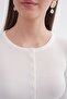 Mixray Buttoned Slim Fit Ribbed Knit Cardigan - 6