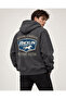 Unisex Men's and Women's Nothing Stronger Design Text Printed Oversize 3 Thread Hooded Sweatshirt - 4