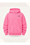 Unisex Men's and Women's Fall Forward Design Text Printed Oversize 3 Thread Hooded Sweatshirt - 6