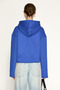 Etropus Women's Organic Cotton Oversize Blue Sweatshirt with Fleece Inside - 5