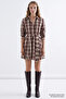 Beli Gathered Belted Zippered Regular Mini Dress - 6
