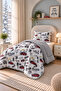 Double-Sided Single Duvet Set White