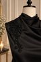 Bead Embroidered Floral Motif Applique - 2