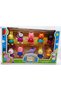 Peppa Pig Store Family Toy Set of 10 for Kids - Piggy Family, Daddy Pig, Mummy Pig, Grandpa & Granny and Baby Piggies | Soft Rubber Cartoon Pig Playset for Kids | Pig Toys Gift for Boys & Girls (3+ Ye