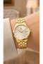 Women's Sapphire Glass Calendar Analog Metal Cord Wristwatch 2 Years Warranty - 2