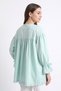 Ruffled sleeve shirt y0093 - green - 3