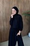 Skirt, Cape, and Pants Set Black - 2