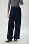 Double Leg Polyviscon Trousers Navy Blue - 3