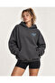 Unisex Men's and Women's Nothing Stronger Design Text Printed Oversize 3 Thread Hooded Sweatshirt - 2