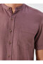 Regular Fit Judge Collar Short Sleeve Men's Shirt - 3