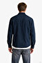 Men's Navy Blue Regular Fit Shirt - 3