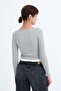 Athlete Detailed Ribbed Blouse B9052 - 5