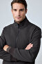 Men's Special Design Fabric Coat Jacket Brown 4345Dngr - 5
