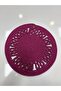 Decorative Single Placemat Patterned Tricot Model Round American Style Placemat Knitted Placemat Handmade Stylish Table Decoration Dining Table Breakfast Table Tableware Decor Home and Kitchen Accessory - 2