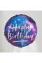 Pink Purple Girl's Space Astronaut Concept 1-Year-Old Balloon Set - 11 Piece Girl's Space Concept Birthday Set - Astronaut, Rocket, Ufo Foil Balloon - 7