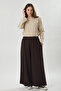 Oysho Wide Leg Pants Brown