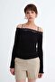 Boat Neck Lace Blouse B02775 - 2