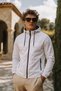 Men's Trend Casual Lined White Raincoat & Windbreaker - 6
