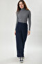 Double Leg Polyviscon Trousers Navy Blue - 2