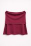 Mixray Oversize Ribbed Knitted Blouse with Madonna Collar