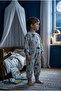 Dinosaur Patterned 2.5 Tog Fiber Filled Cotton Combed Cotton Lined Sleeping Bag for Girls and Boys - 2