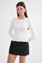 Mixray Buttoned Slim Fit Ribbed Knit Cardigan - 3